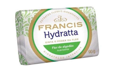 Sabonete Francis Hydratta Flor de Algodão Suavizante 90g