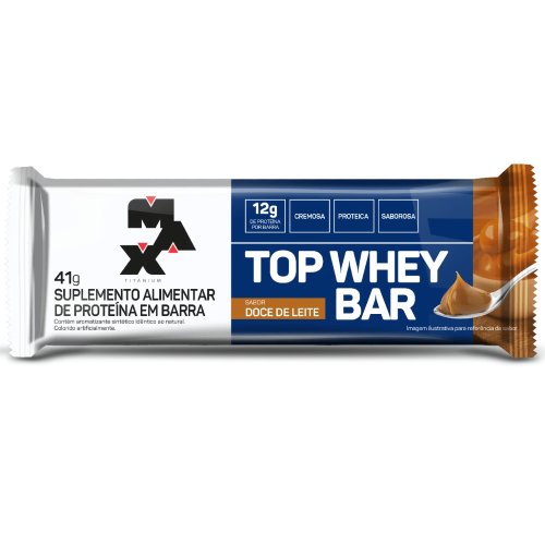 Barra de Proteina Max Titanium 41g Top Whey Amendoim