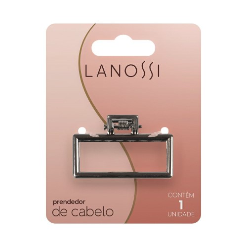 Prendedor De Cabelo Lanossi Onix 1 Unidade