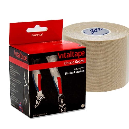 Fita de Kinesio VitalTape 5cmX5m Bege