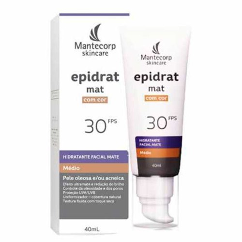 Hidratante Facial Epidrat Mate Cor Média FPS-30 40ml