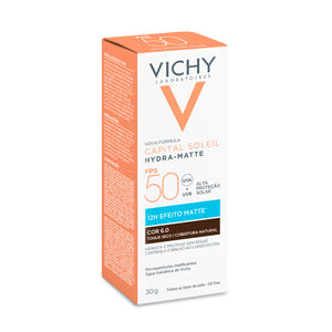 Vichy Capital Soleil Hydra-Matte FPS 50 Cor 6.0 com 30g