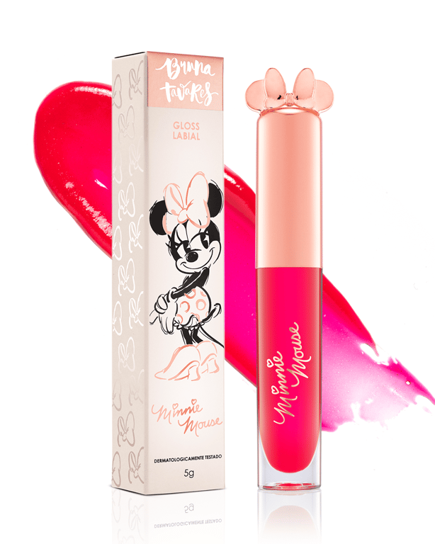 Gloss Bruna Tavares Minnie Mouse Mickey Loves Me 5g