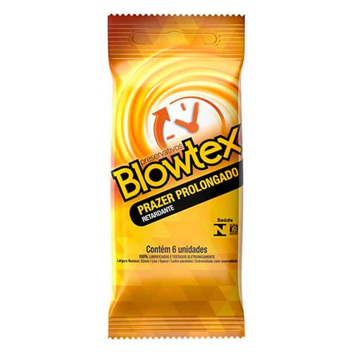 Preservativo Blowtex Prazer Prolongado 6 unidades