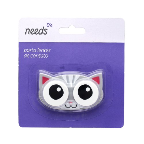 Porta Lentes de Contato Needs Tema de Animais Diversos com 1 unidade