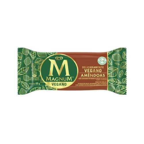 Picolé Kibon Magnum Vegano Amêndoas 69g