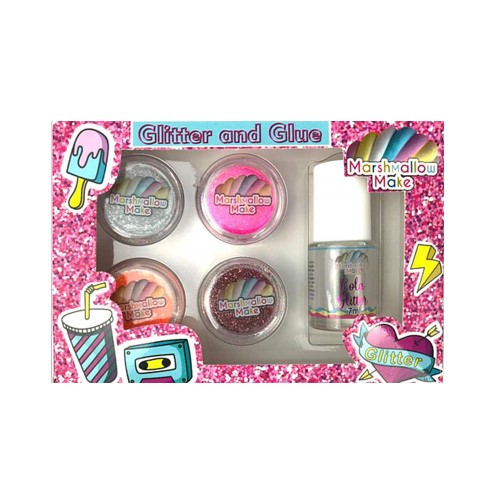 Maquiagem Infantil Glitter e Cola Marshmallow Make