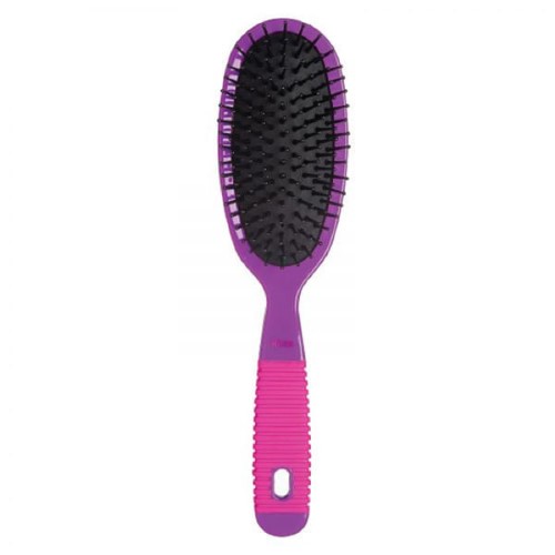 Escova de Cabelo Ricca Oval Pink & Purple com 1 Unidade