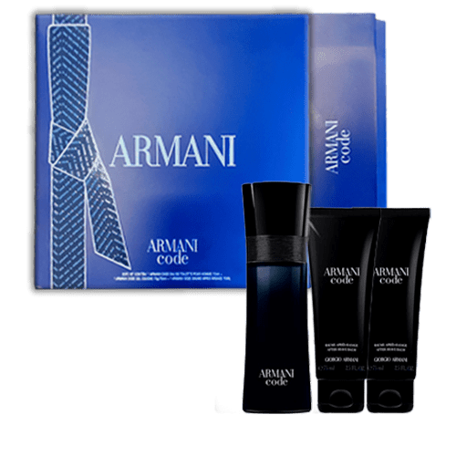 Perfume Giorgio Armani Kit Armani Code Eau de Toilette 75ml + Gel Douch 75ml + Baume 75ml