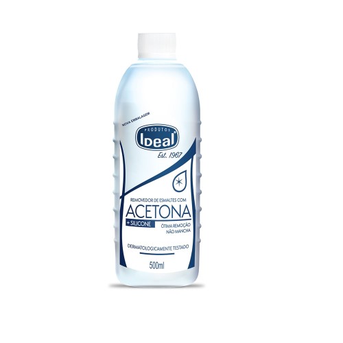 Removedor de esmalte Ideal à base de acetona com silicone 500ml