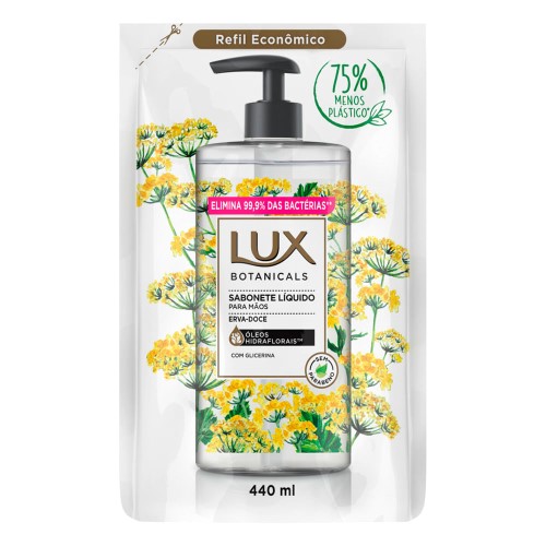 Refil Sabonete Líquido para Mãos Lux Botanicals Erva Doce com 440ml