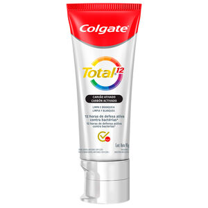 Creme Dental Colgate Total 12 Carvão Ativado 1 unidade com 90g