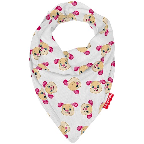 Babador Bandana para bebê em suedine Cachorrinha - Fisher Price