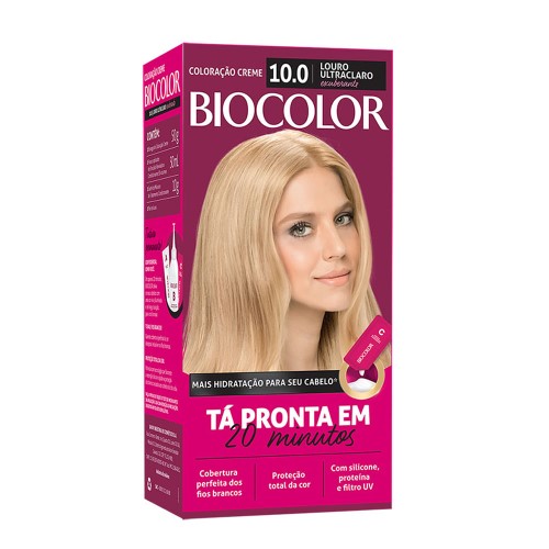 Coloração Permanente Bicolor Louro Ultraclaro Exuberante 10.0 1 Unidade