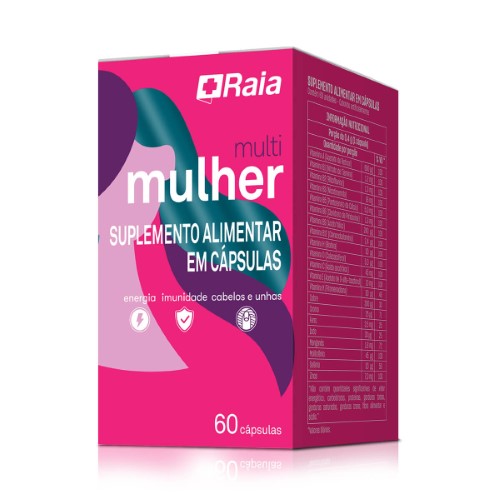 Suplemento Alimentar Raia Multi Mulher 60 cápsulas