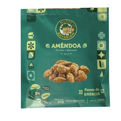 Amêndoa Glaceada Nutty Bavarian 30g