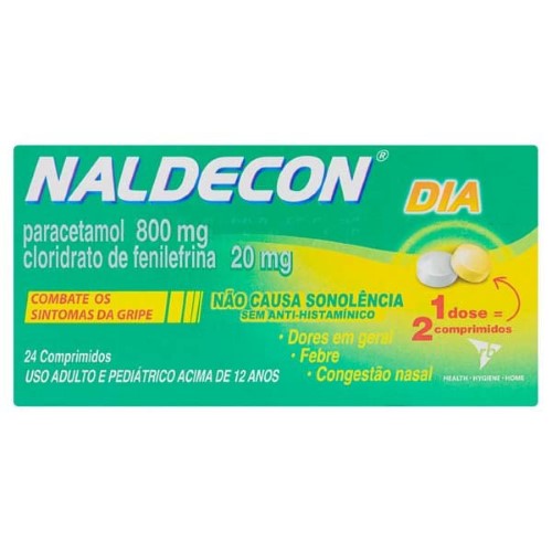 Naldecon Dia com 24 comprimidos