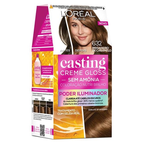 Tintura Loréal Casting Creme Gloss 632 - Brigadeiro De Caramelo