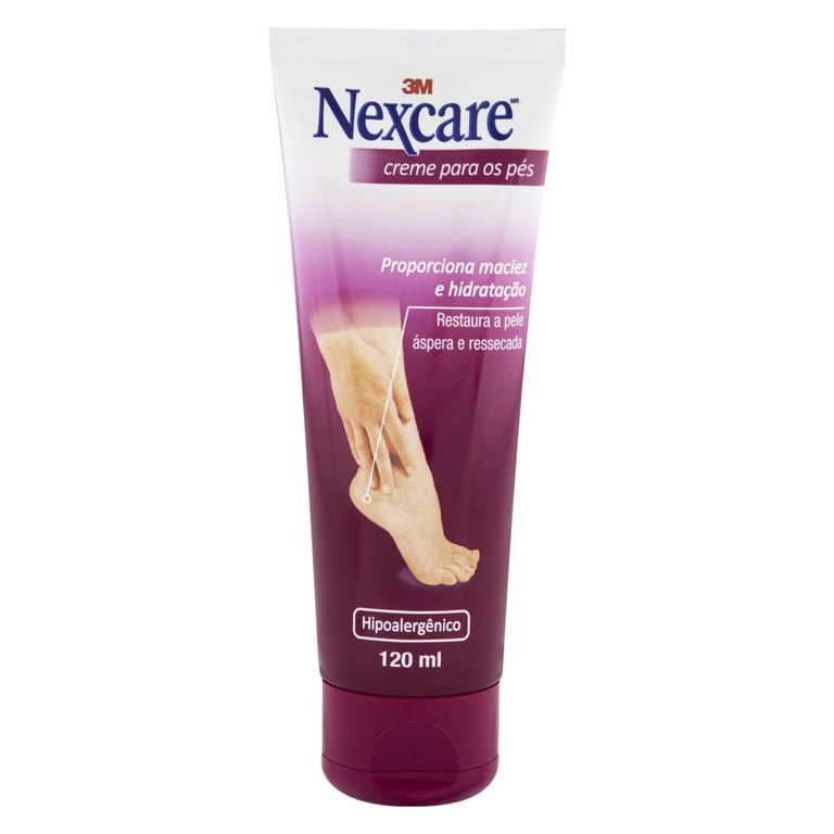 Creme Hidratante para os Pés Nexcare com 120ml