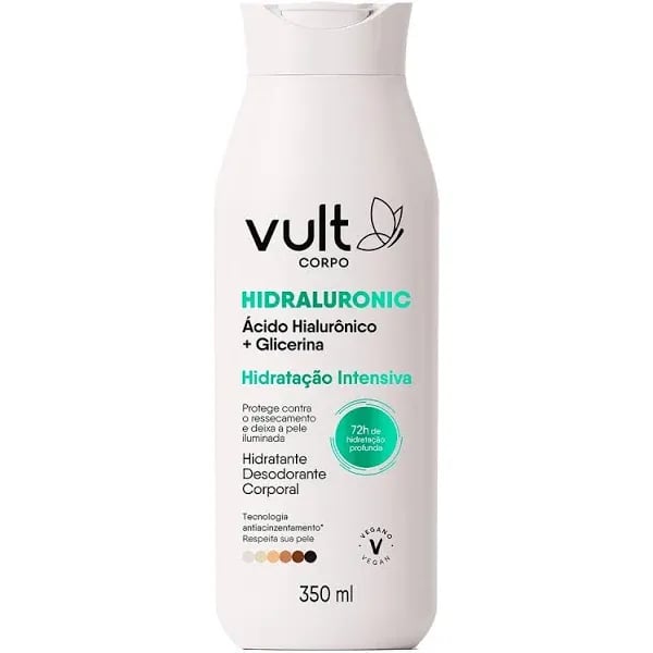 Hidratante Desodorante Corporal Vult Corpo Hidraluronic Glicerina 350ml