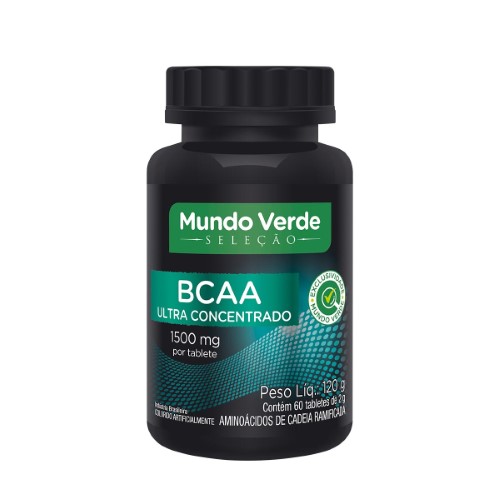 BCAA Mundo Verde Ultra Concentrado 1500mg 60 Tabletes