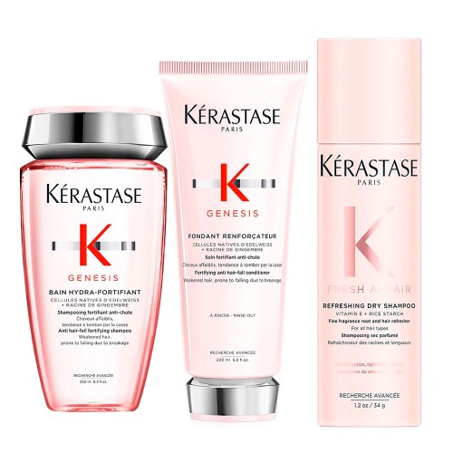 Kérastase Genesis + Fresh Affair Kit - Shampoo + Condicionador + Shampoo a Seco