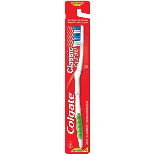 Escova De Dentes Colgate Classic Longa Médio - Colgate Classic