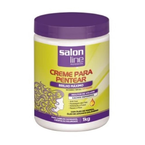 Creme Para Pentear Salon Line Brilho Máximo 1kg