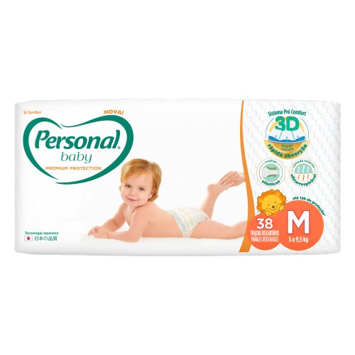 Fralda Personal Baby Premium Protection M - 38 Unidades