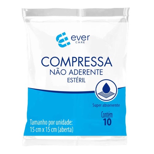 Compressa Não Aderente Ever Care Estéril 10 Unidades