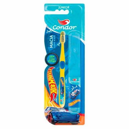 Escova Dental Condor Hot Wheels Junior Com 1 Unidade