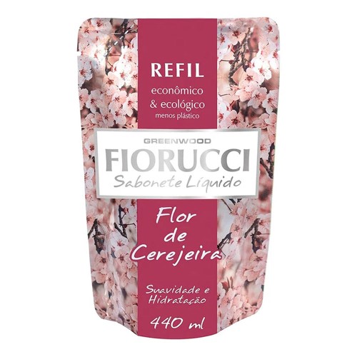 Sabonete líquido Fiorucci Flor de Cerejeira refil 440ml