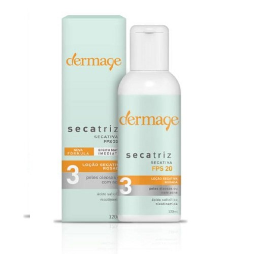 Loção Secatriz Rosada Anti-acne Para Pele Oleosa Dermage 120ml