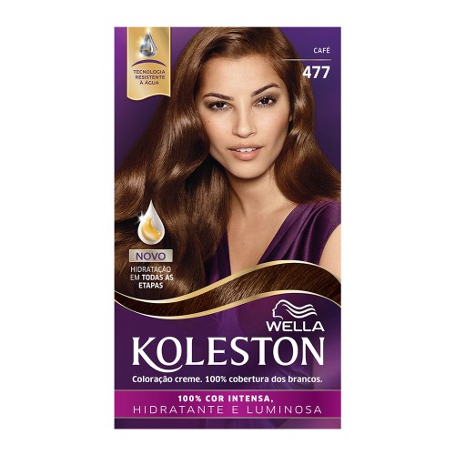 Tintura Permanente Wella Koleston Coloração Creme 477 Café