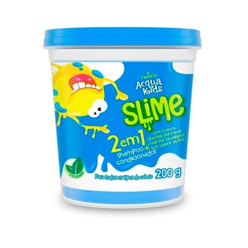 Shampoo 2 em 1 Acqua Kids Slime Para Todos Os Tipos 200g