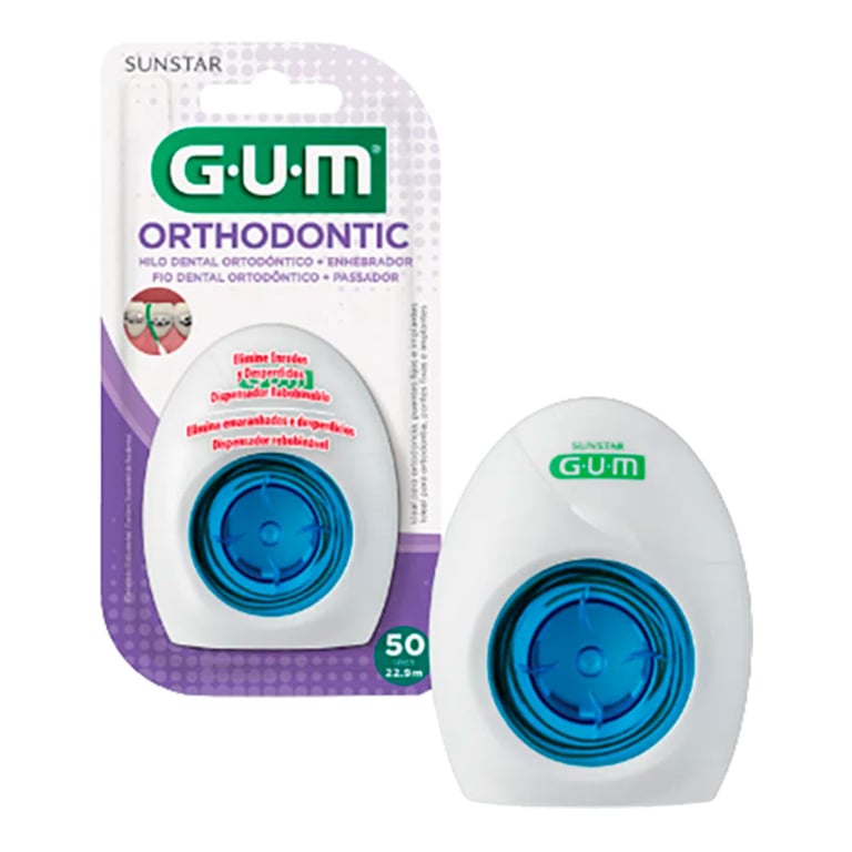 Fio Dental Ortodôntico Gum 22,5m 50 Unidades