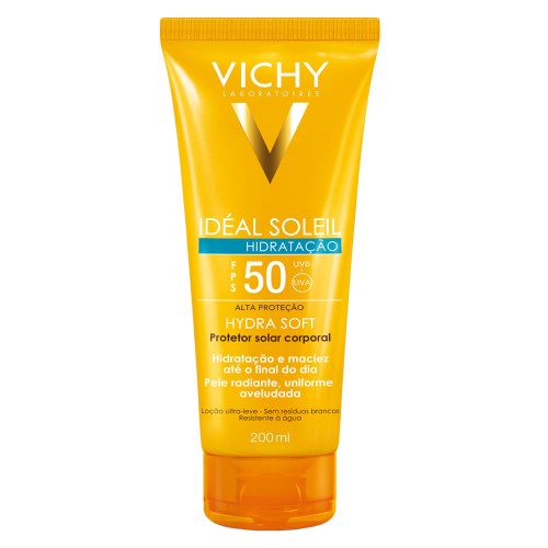 Protetor Solar Vichy Ideal Soleil Hydrasoft Fps50 200ml