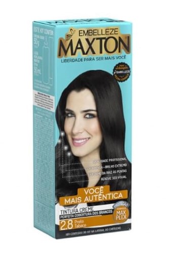 Tintura Creme Maxton 2.8 - Preto Tabaco