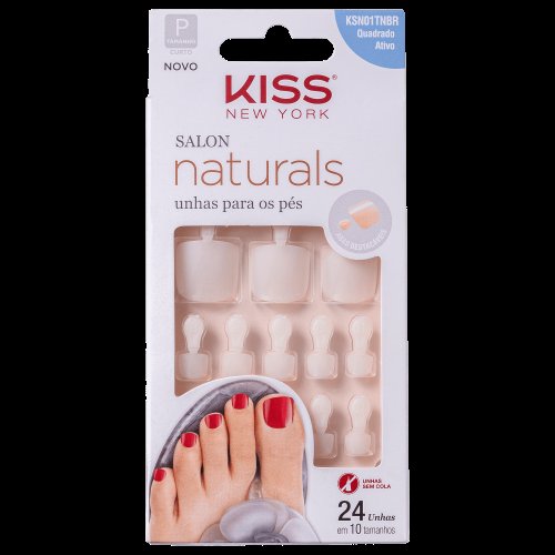 Unhas Postiças para Pés Kiss NY - Salon Naturals