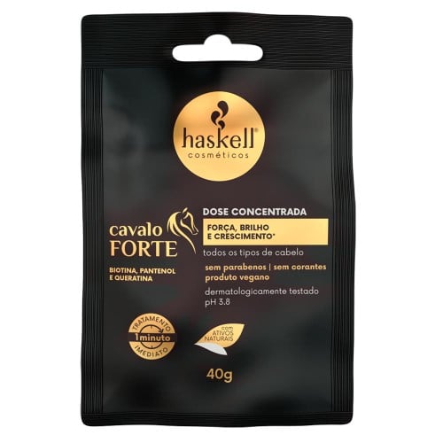 Dose Concentrada Haskell Cavalo Forte Tratamento Imediato Sachê 40g