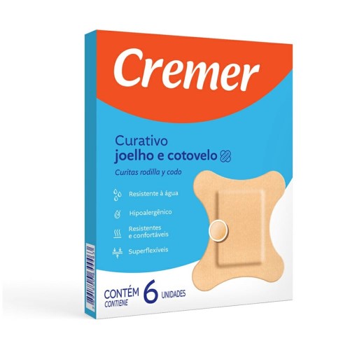 Curativo Cremer Joelho e Cotovelo 6 Unidades