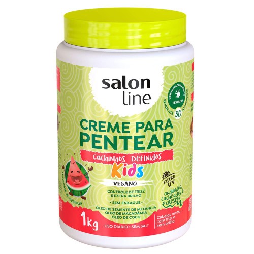 Creme para Pentear Salon Line Kids Cachinhos Definidos Vegano 1Kg