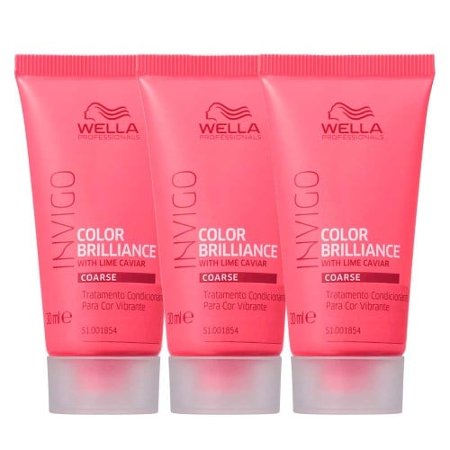 Wella Professionals Invigo Color Brilliance Kit com Três Máscaras Condicionadoras Travel Size