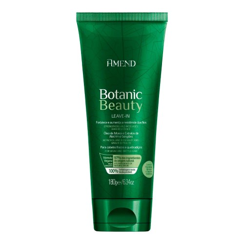 Leave-in Amend Botanic Beauty Óleo de Monói e Extratos de Alecrim e Gengibre com 180g