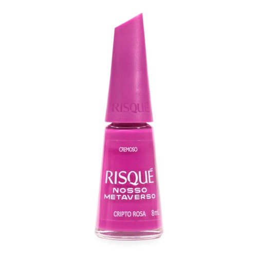 Esmalte Risqué Cremoso Nosso Metaverso 8ml - Cripto Rosa