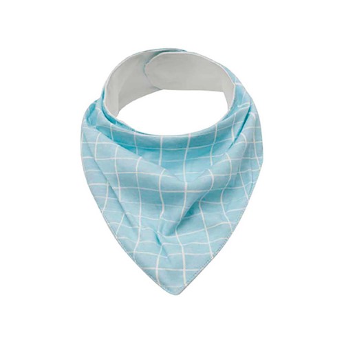 Bandana Buba Baby Grid Azul com 1 Unidade