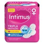 Absorvente Soft Cobertura Suave Com Abas Intimus 8 Unidades