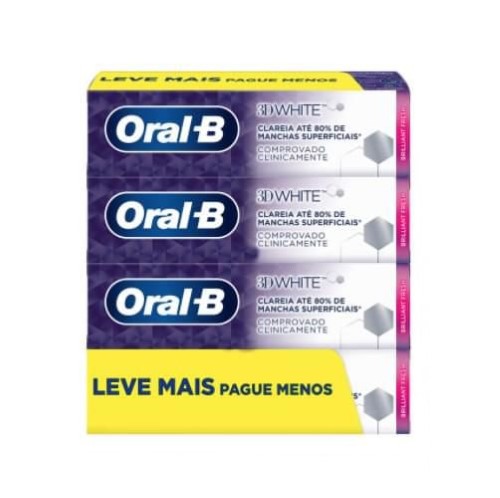 Creme Dental Oral-B 3D White Brilliant Fresh 70g