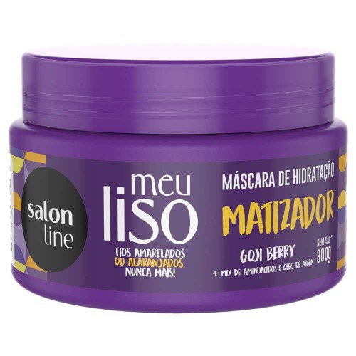 Máscara De Hidratação Salon Line Meu Liso Matizador 300g