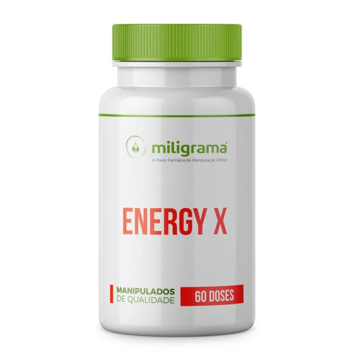 Energy X - Teacrine + Capsiate + Beta-alanina + Niacinamida 60 doses - Energia extra para seu treino